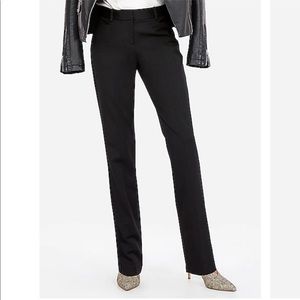 Express Mid Rise Columnist Straight Leg Pants